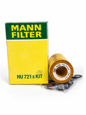 فیلتر روغن گیربکس برند MANN FILTER کد فنی HU 721 x KIT اورجینال